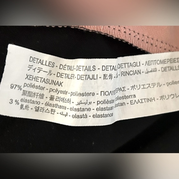 Zara pink, white, black color block zip-up hoodie - Picture 4 of 4